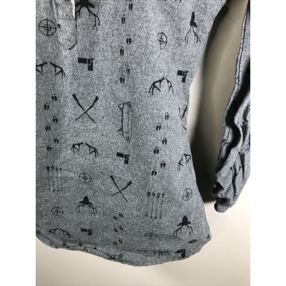 Legendary White Tails Women's Long Sleeve Flannel Tunic Top Gray XS - Picture 9 of 16